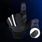 Insulated, anti-slip sports phone gloves (size XL) - black Hurtel