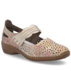 Women's leather velcro openwork shoes, multicolor Rieker 41399-92 To be categorized Your Sports Performance