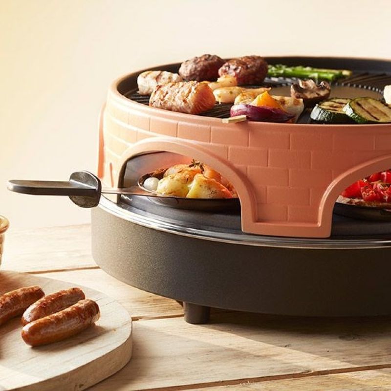 Emerio PO-113255.4 Raclette Grill 1500 W Black, Brown AGD - Produkty/Automaty do pieczenia pizzy Your Sports Performance