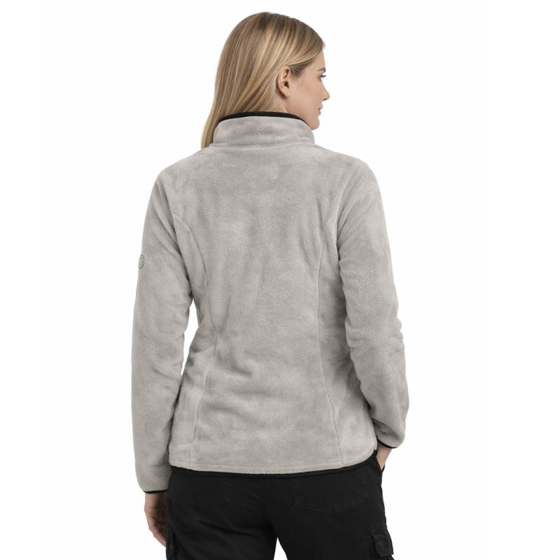 Geographical Norway TAMOUREUSE LGREY DB LADY 047-1 Women's Fleece Jacket (WZ8036F/GN-LIGHT GREY)