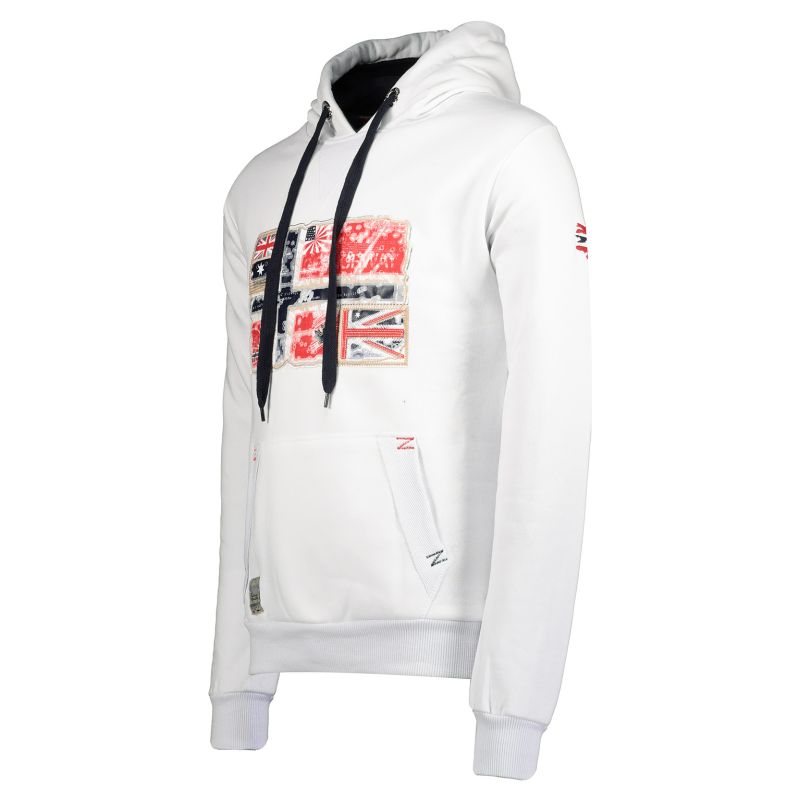 Geographical Norway GPEPE 2 MEN 100 EO BS2 Men's Sweatshirt (WT1874H/GN-WHITE)