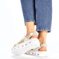 Comfortable Velcro sandals Rieker W RKR691 beige Footwear/Lifestyle/Rieker Your Sports Performance
