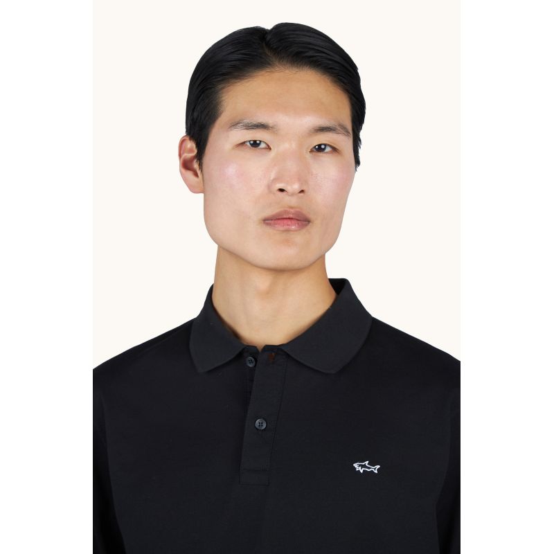 Paul&Shark men's cotton polo shirt black 99311003-11 - classic, elegant