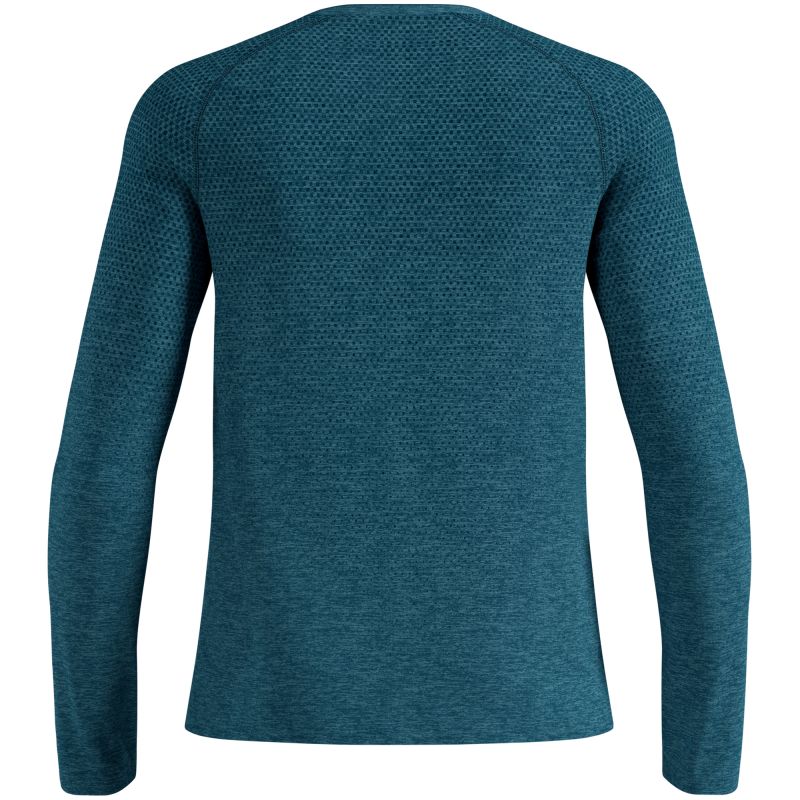 Men's Odlo ESSENTIAL SEAMLESS long-sleeve crew-neck T-shirt, green