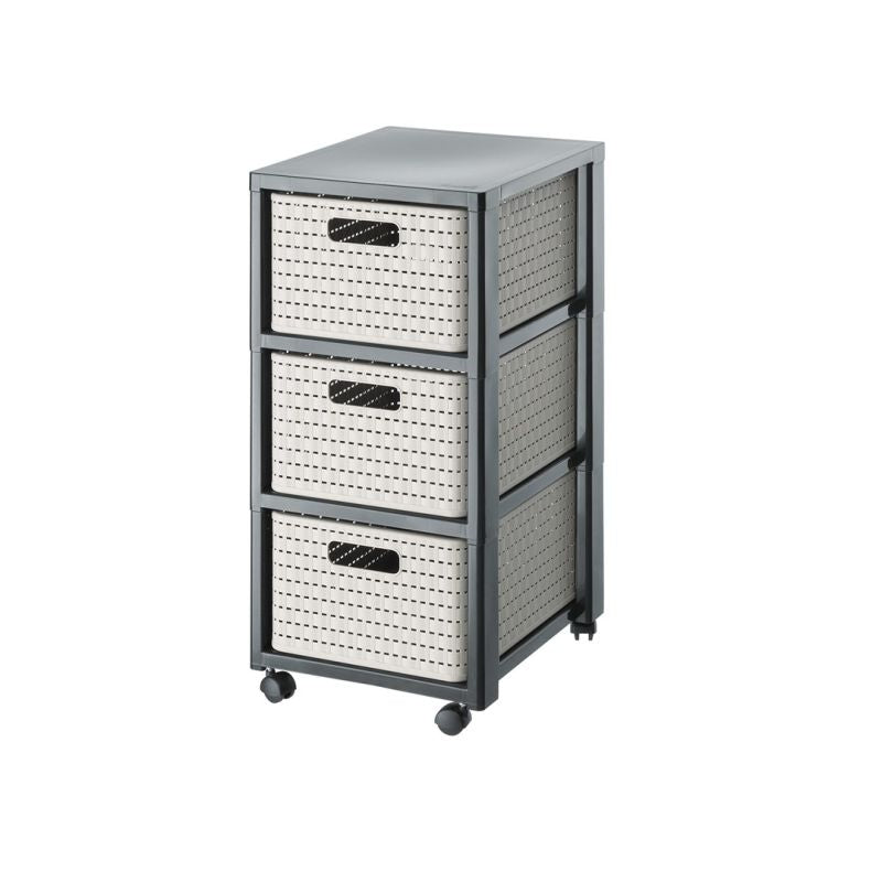 ROTHO Large shelf with 3 drawers COUNTRY cappuccino/anthracite Dla zwierząt/Miski, pojemniki i poidełka (uniwersalne) Your Sports Performance