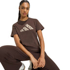 adidas Animal Graphic Women's T-Shirt Brown KT2676