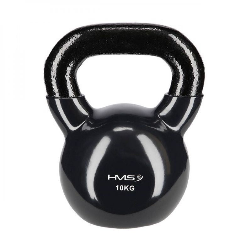 Vinyl Kettlebell 10 kg black HMS KNV10 In preparation Your Sports Performance