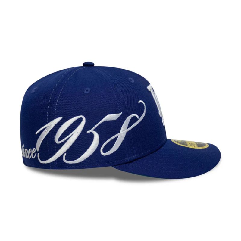 New Era 59FIFTY MLB LA Los Angeles Dodgers Est Script Low Profile Cap - 60771830 New Era
