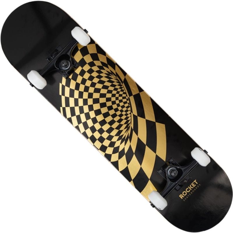 Rocket Vortex Foil Gold 8" skateboard RKT-COM-1553 Accessories/Skating/Rocket Your Sports Performance