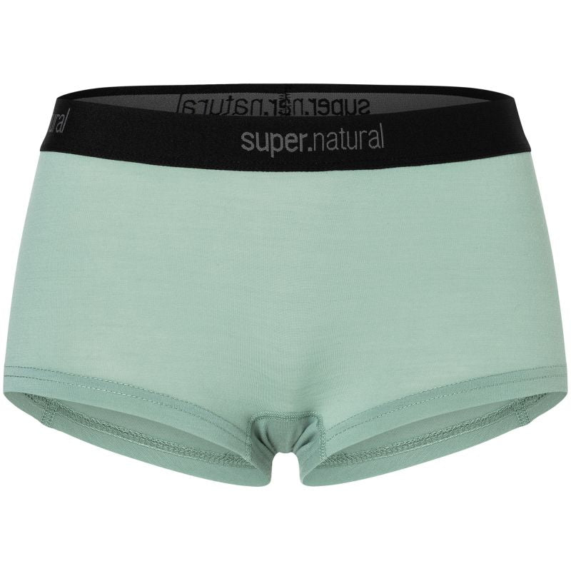 Women's Sports Boxer Briefs SUPER.NATURAL W Tundra 175 Boyfriend Hipster, green