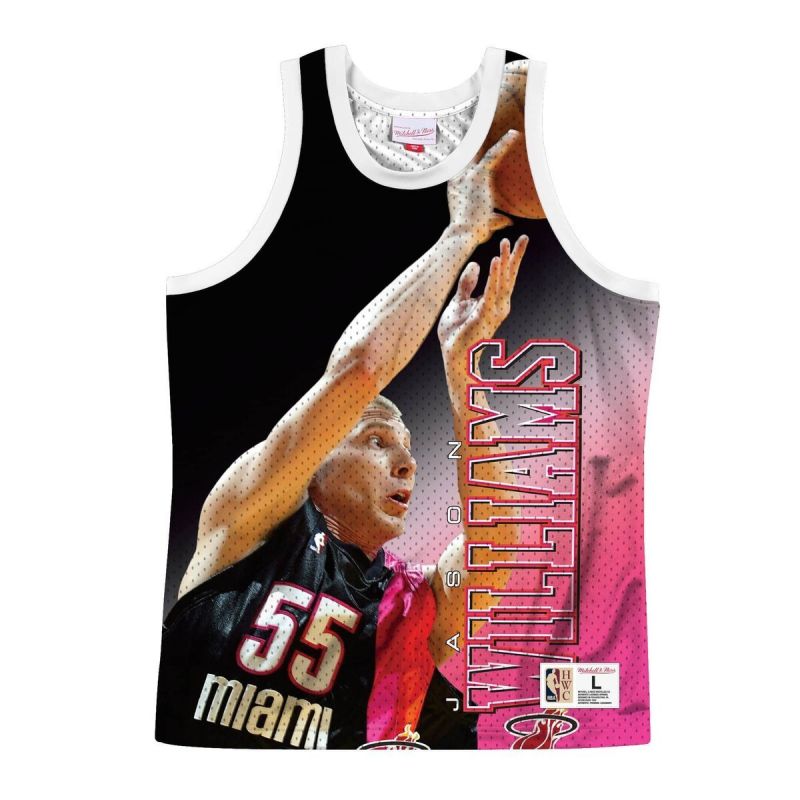 Mitchell & Ness NBA Miami Heat Sports Jersey - Jason Williams Odzież/Odzież na co dzień Your Sports Performance