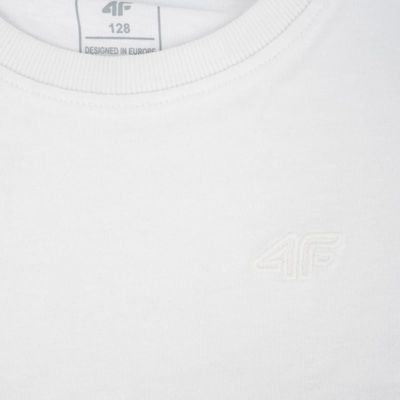 Longsleeve 4F F460 girls' T-shirt white 4FJWMM00TLONF460 10S