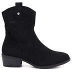 Women’s Black Openwork Ankle Boots M.Daszyński MR2353-23