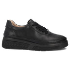 Women's leather wedge shoes, black Filippo DP8326