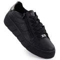 Rieker W2605-02 women's leather platform shoes in black Footwear Your Sports Performance