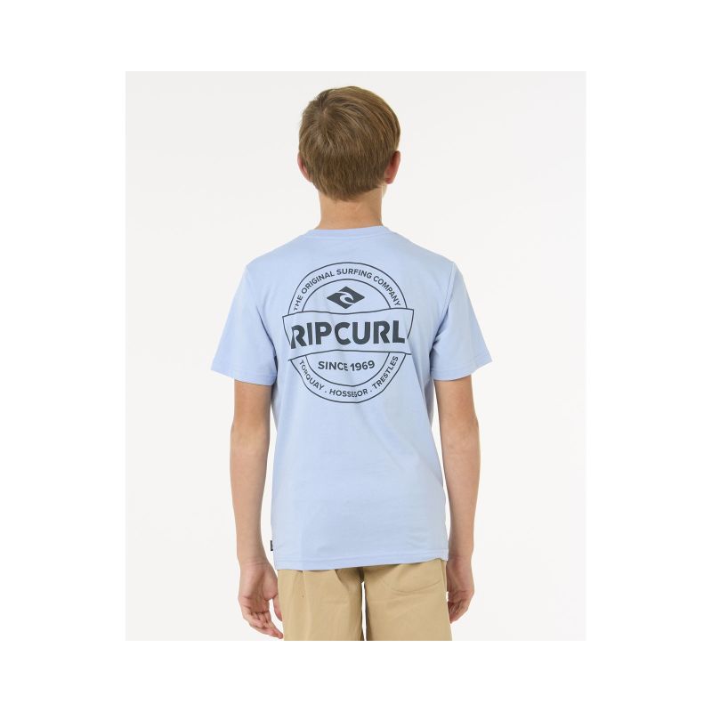 RIP CURL STAPLE TEE - BOY blue