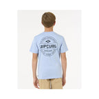 RIP CURL STAPLE TEE - BOY blue