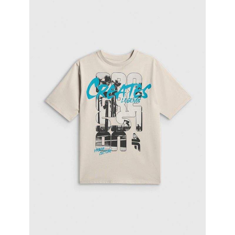Boy's cotton T-shirt 4F 4FJRSS26TTSHM4167-27S