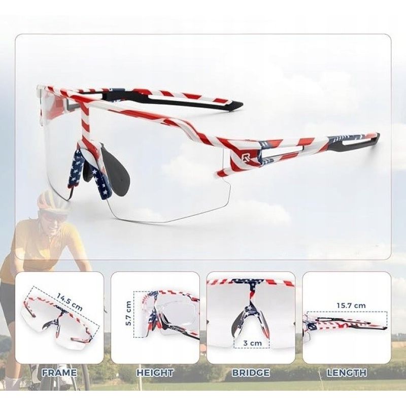 Rockbros sports glasses 14120008002 with photochromic lenses Rockbros/Odzież Rowerowa/Okulary/Fotochromowe Your Sports Performance
