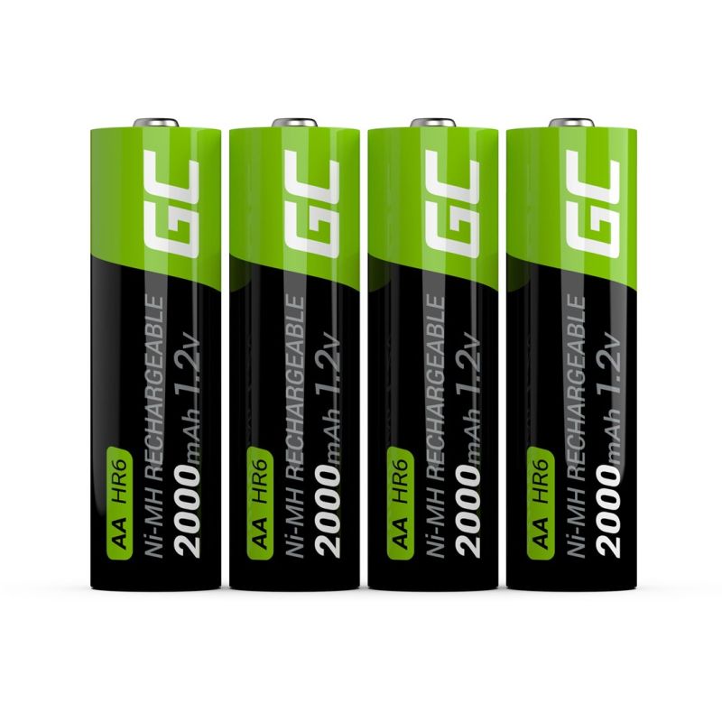 GREEN CELL BATTERIES STICKS 4X AA R6 2000MAH Baterie, akumulatorki i ładowarki/Akumulatorki Your Sports Performance