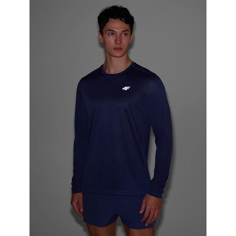 Men's quick-drying running longsleeve 4F 4FWSS25TFLOM326-22S