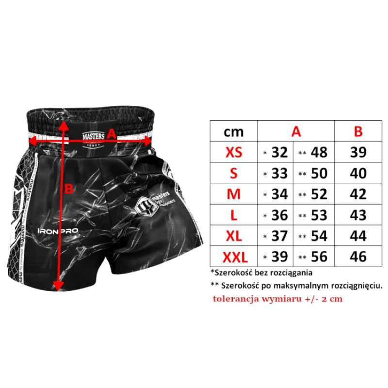 MASTERS ST-MARBLE training shorts black Masters