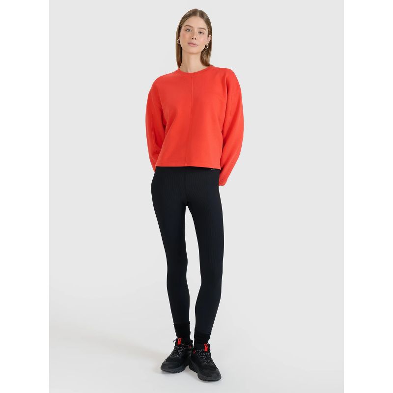 Oversized sweatshirt without a hood, unzipped, women's 4F 4FWSS25TSWSF1543-62S *Kategoria tymczasowa Your Sports Performance