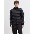 Jack&Jones men's down jacket JJEBRADLEY LIGHT PUFFER COLLAR NOOS 12280971 BLACK In preparation Your Sports Performance