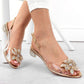 Transparent S.Barski W OLI248C gold sandals Footwear/Lifestyle/S.Barski Your Sports Performance