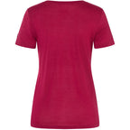 Women's SUPER.NATURAL W Preikestolen Cliffs Tee T-Shirt, Red