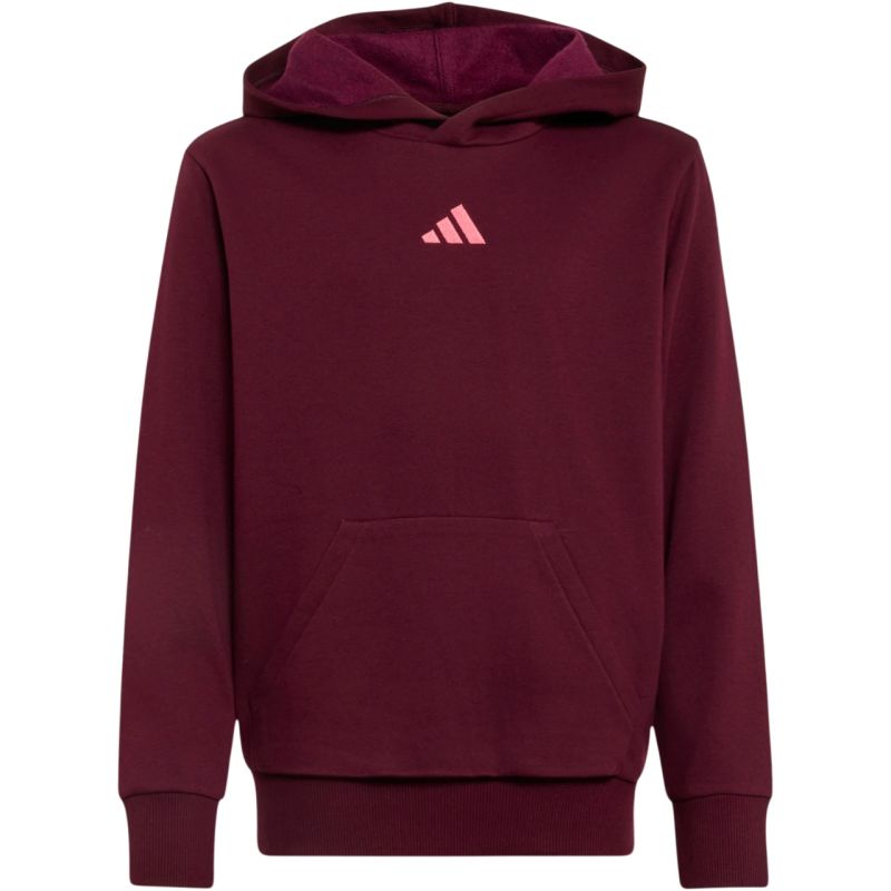 adidas Essentials Hoodie for kids, burgundy KT3380