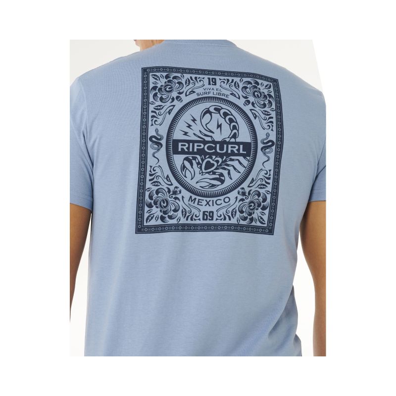 Men's T-shirt RIP CURL Desti Animals Tee blue
