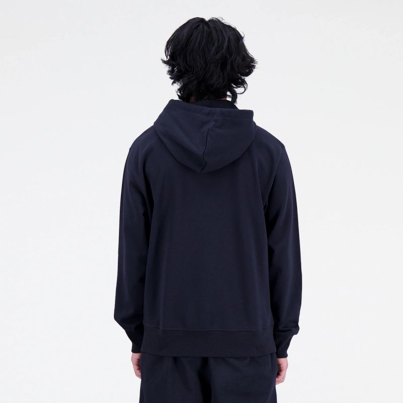 New Balance Essentials Stacked Logo Frenc M Hoodie MT31537BK Clothing/Outdoor New Balance