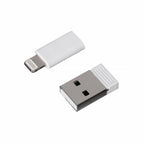 Activejet 3-in-1 white lanyard with charging cable. Available with various connectors: USB-C, Lightning Adapter, USB-A. _Gadżety i Prezenty/Gadżety Your Sports Performance