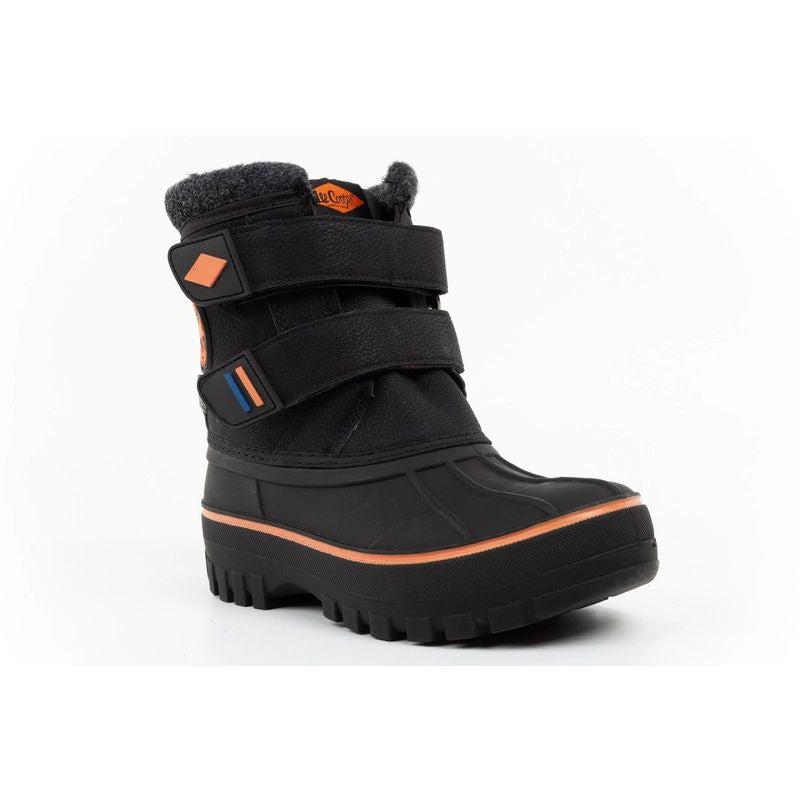 Lee Cooper Kids’ Winter Snow Boots, Black, Insulated, with Velcro Fastening