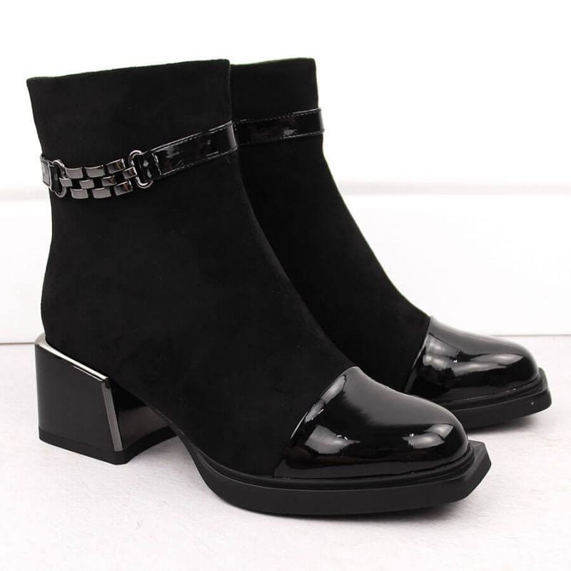 D&amp;A S.Barski ankle boots with decorative heel Premium Collection W MR880-018 OLI269A Footwear/Lifestyle/S.Barski Your Sports Performance