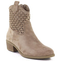 Women's openwork brown cowboy boots Jezzi RMR2353-16 To be categorized Your Sports Performance