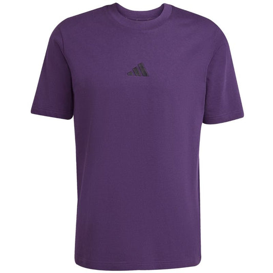 Men's adidas Essentials Small Logo Single Jersey Purple JW6232 In preparation Adidas