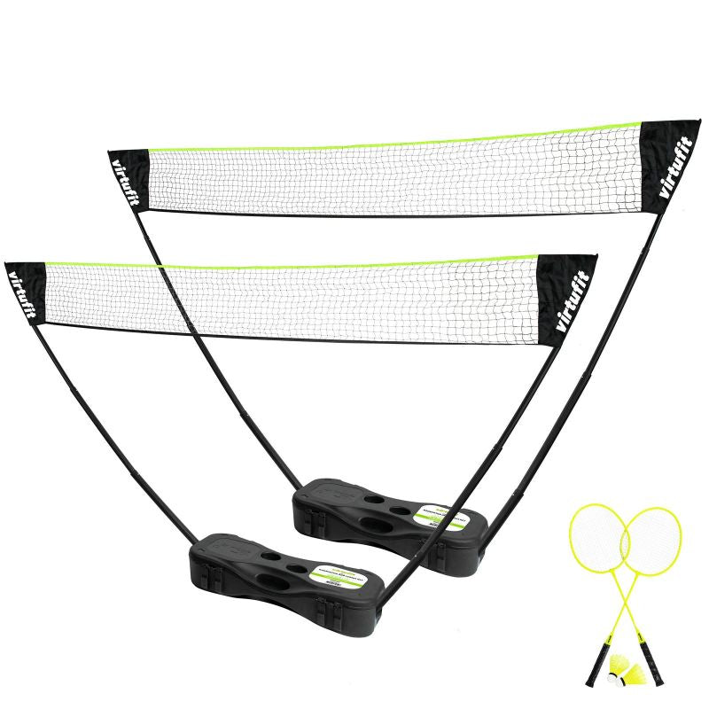 VIRTUFIT 2-IN-1 PORTABLE BADMINTON AND TENNIS SET - INCLUDES CASE AND RACKETS In preparation Your Sports Performance