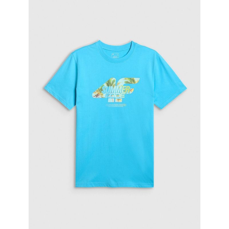 Men's regular printed T-shirt 4F 4FRSS26TTSHM4305-33S