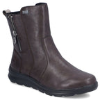 Rieker Z0074-25 comfortable brown waterproof women's ankle boots