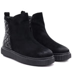 Women's insulated black ankle boots Potocki Z25-JE19365