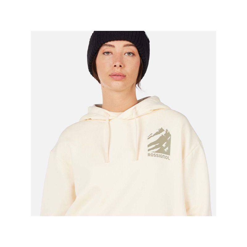 ROSSIGNOL W WATERFALL H RELAX SWEATSHIRT women's sweatshirt white