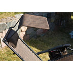FOLDABLE GARDEN DECHAIR WITH CANOPY 173X52/65X110CM BROWN Home and Garden/Garden Your Sports Performance