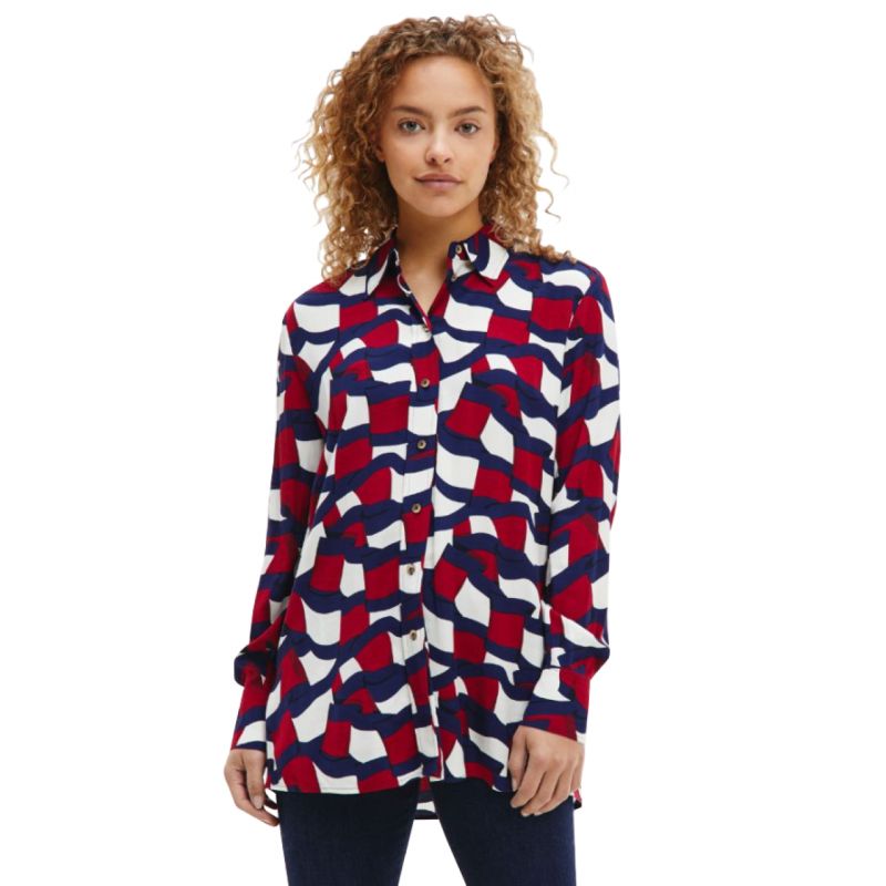 Tommy Hilfiger Viscose W WW0WW31447 shirt Clothing/Lifestyle/T-shirts/Tommy Hilfiger Tommy Hilfiger