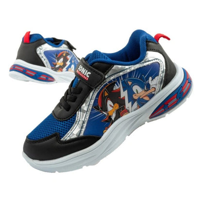 Leomil children's sports shoes Sonic sneakers light with velcro LED
