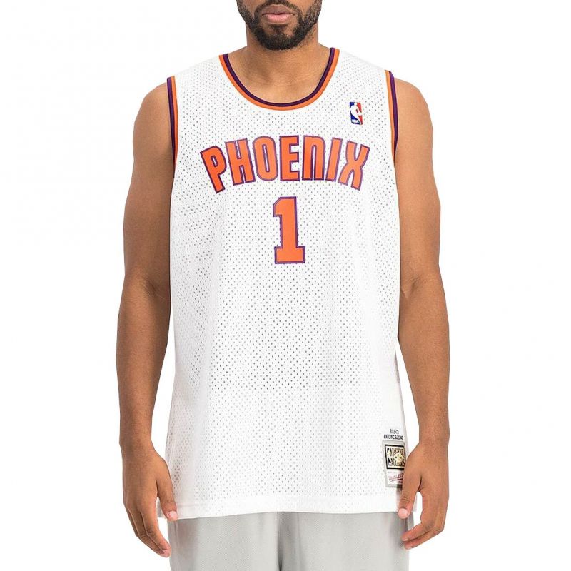 Mitchell &amp; Ness Phoenix NBA Alternate Jersey Suns 2002 Anfernee Hardaway M SMJY4443-PSU02AHAWHIT Clothing/Lifestyle/T-shirts/Mitchell & Ness Your Sports Performance