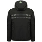 Geographical Norway ROYAUTE BLACK / GREEN DB MEN 068 BLACK / GREEN men's softshell jacket (WY8026H/GN-NOIR / VERT) Geographical Norway