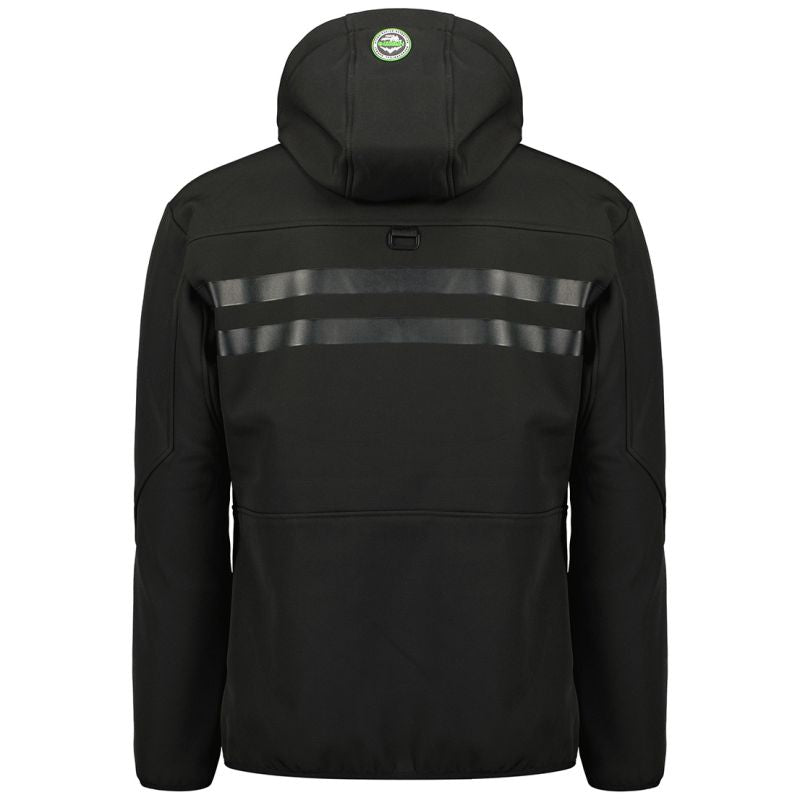Geographical Norway ROYAUTE BLACK / GREEN DB MEN 068 BLACK / GREEN men's softshell jacket (WY8026H/GN-NOIR / VERT) Geographical Norway