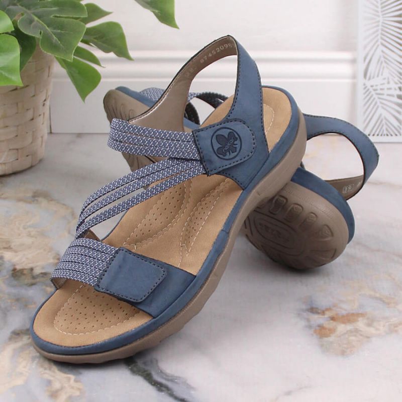 Comfortable Rieker W RKR587 blue sandals Footwear/Lifestyle/Rieker Your Sports Performance